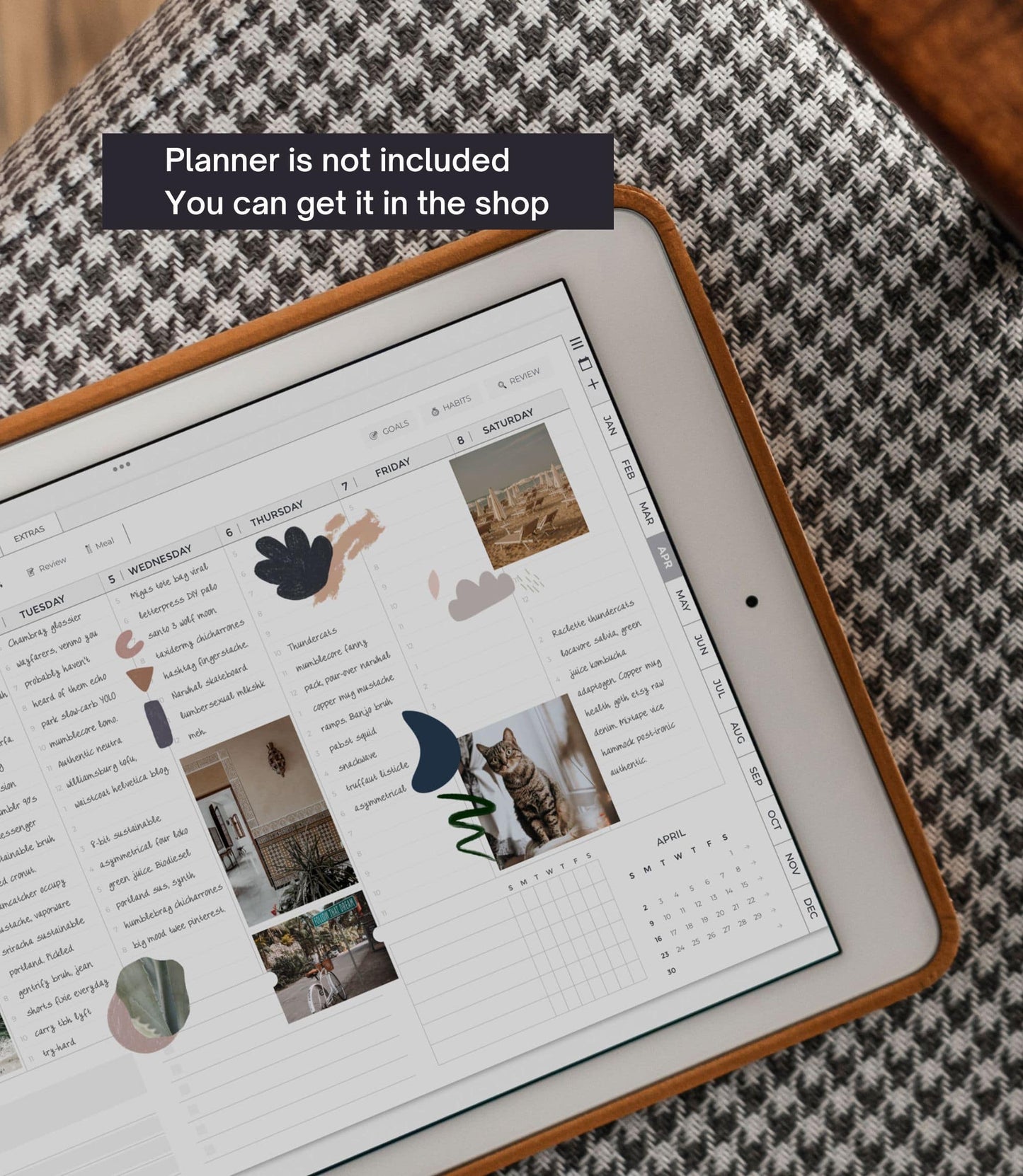 Digital stickers - Aesthetic abstract shapes