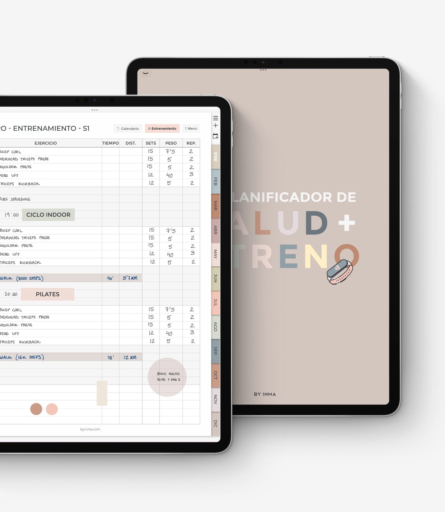 Agenda digital fitness y salud - Versión horizontal