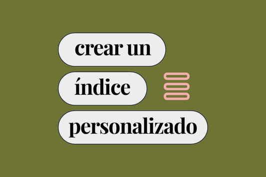 How to create a custom index in your digital planner