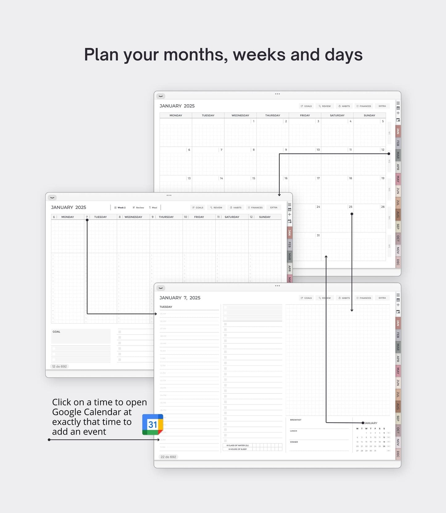 2025 digital planner - Landscape version