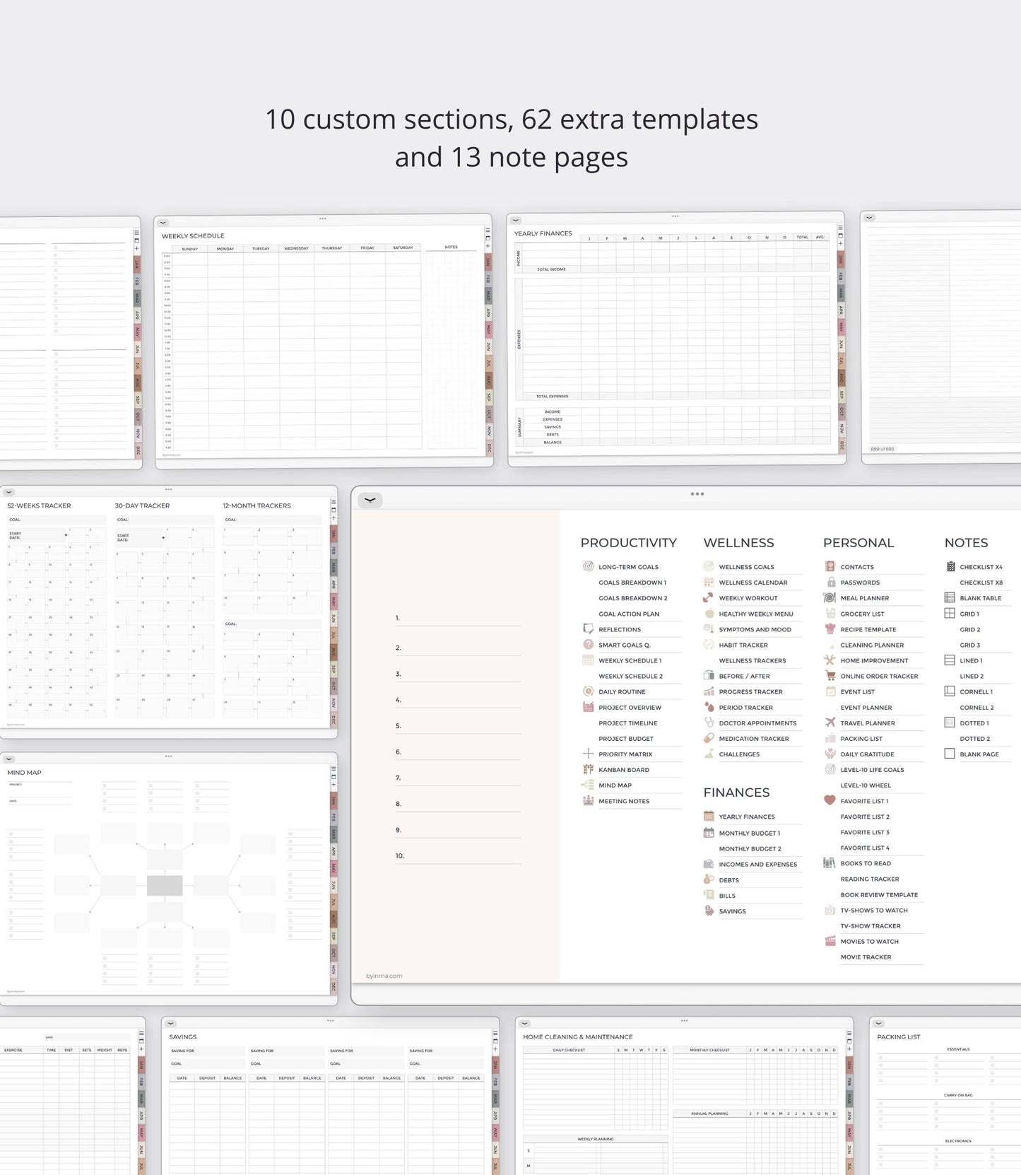 2025 digital planner - Landscape version