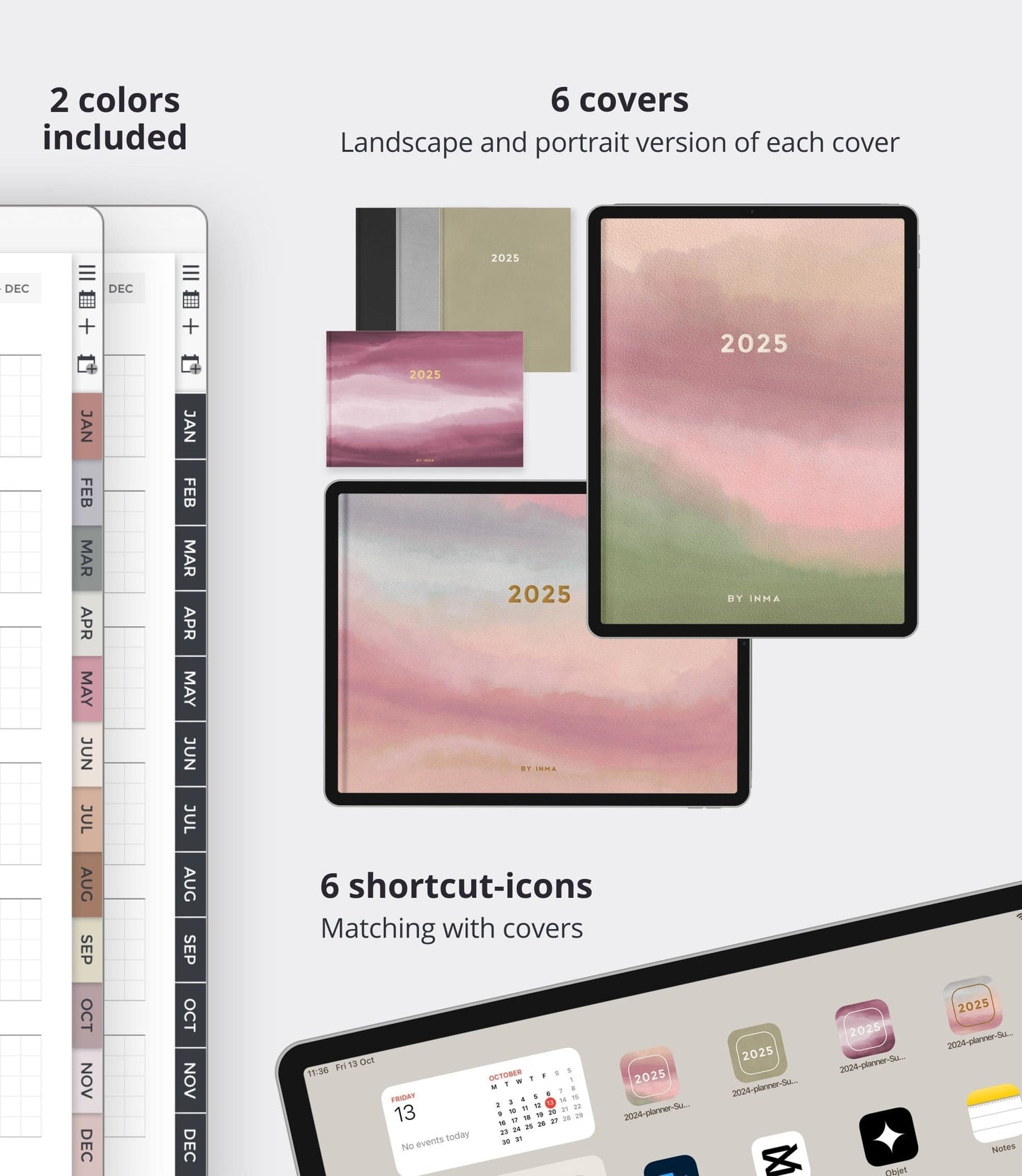 2025 digital planner - Landscape version