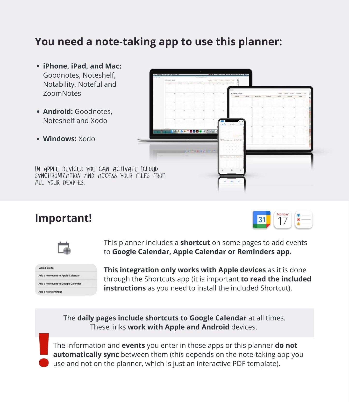 2025 digital planner - Landscape version