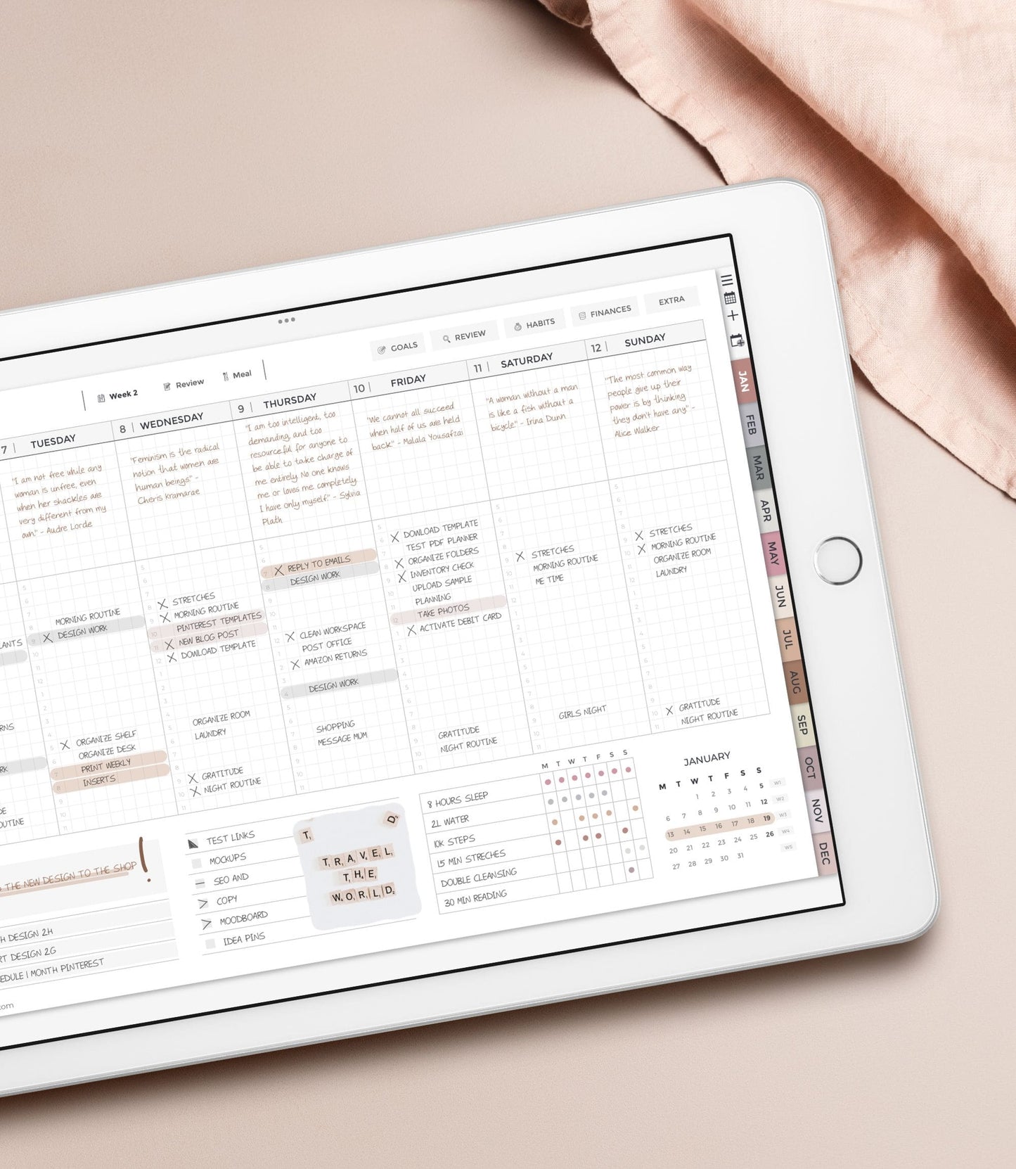 2025 digital planner - Landscape version