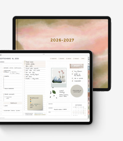 Mid-year digital planner 2026-2027