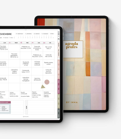 Undated digital planner for teachers - Spanish version (Portrait)
