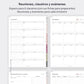 Undated digital planner for teachers - Spanish version (Portrait)