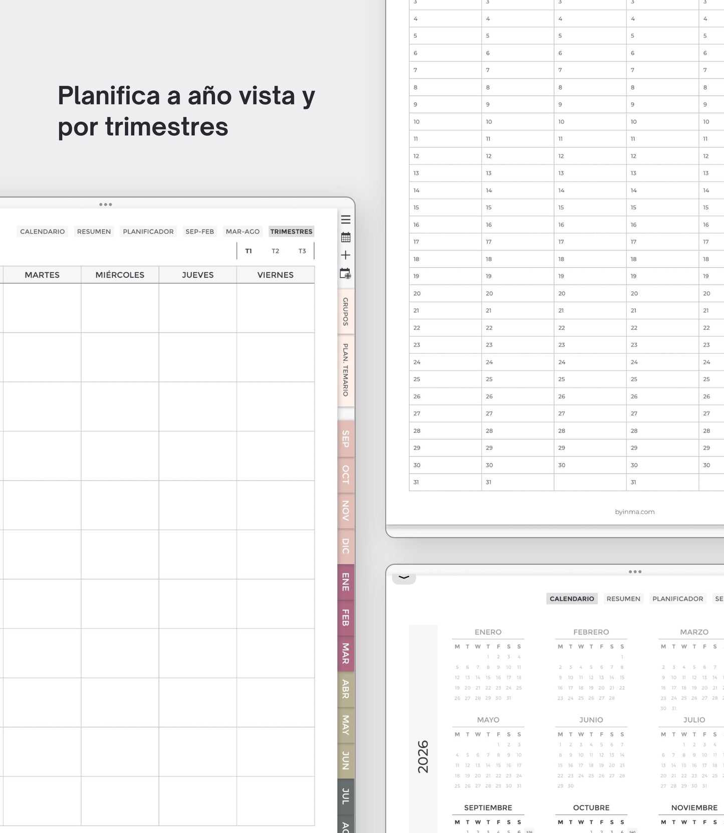 Agenda digital para profes 2026-2027 - Versión vertical