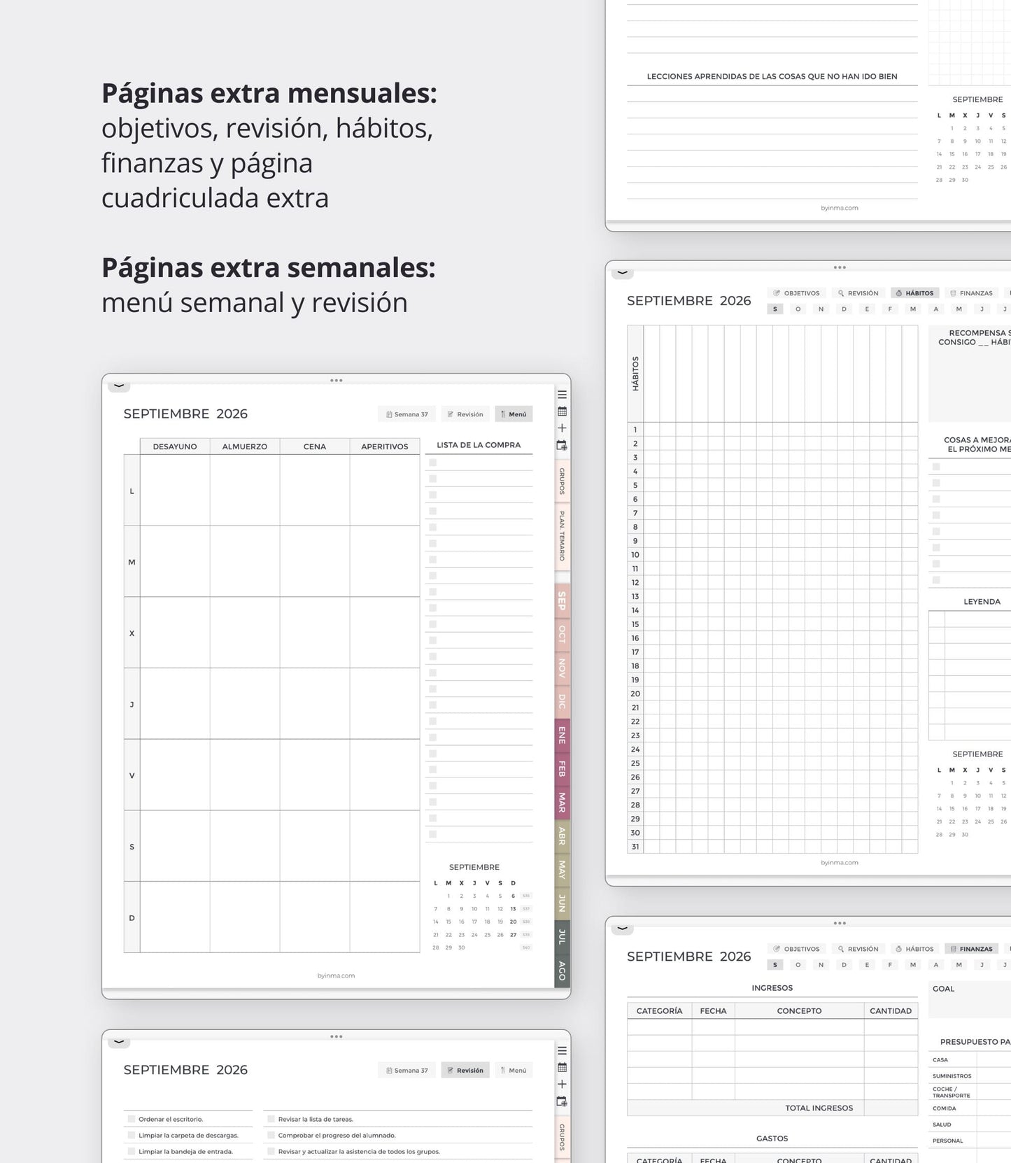 Agenda digital para profes 2026-2027 - Versión vertical