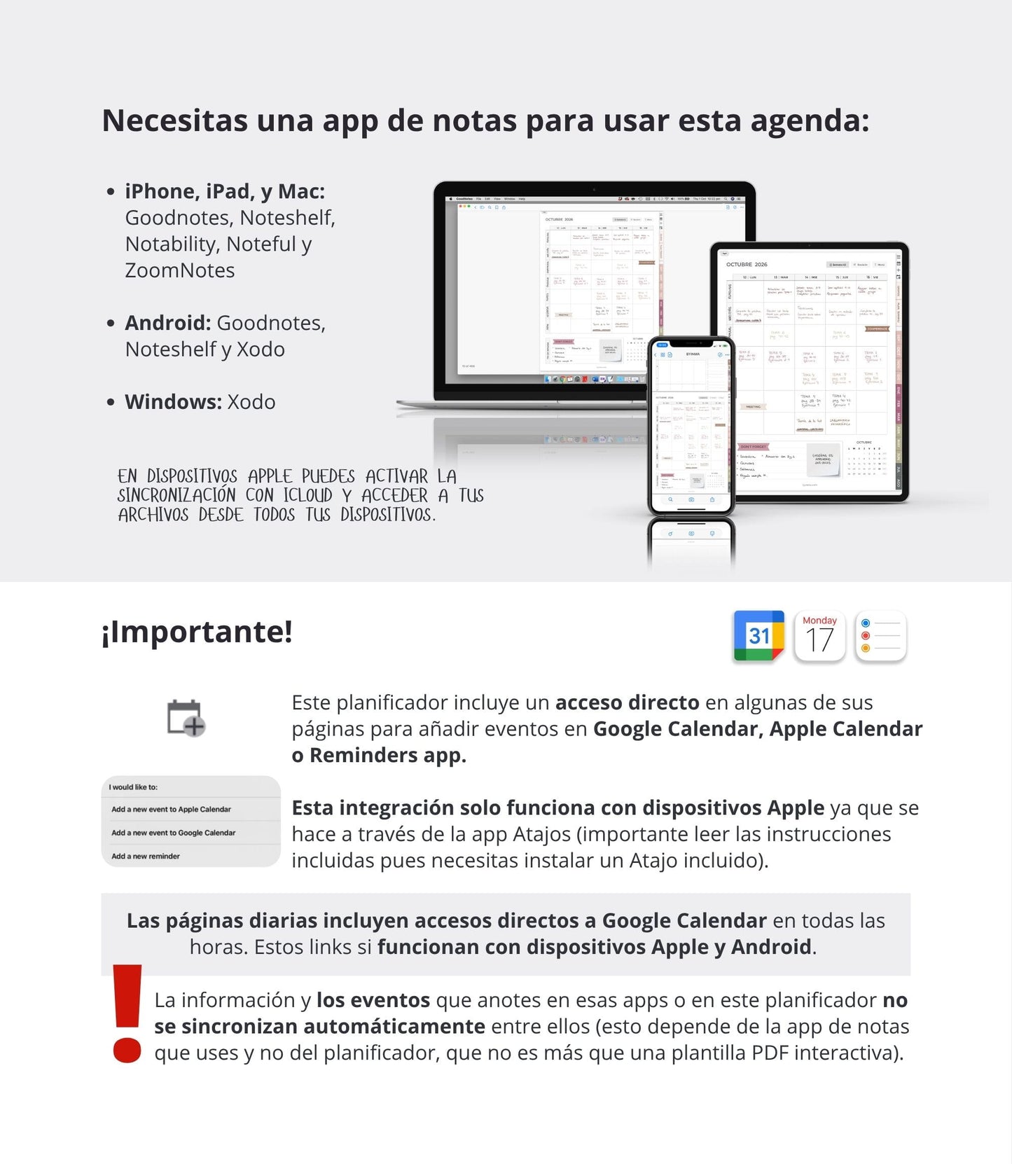 Agenda digital para profes 2026-2027 - Versión vertical