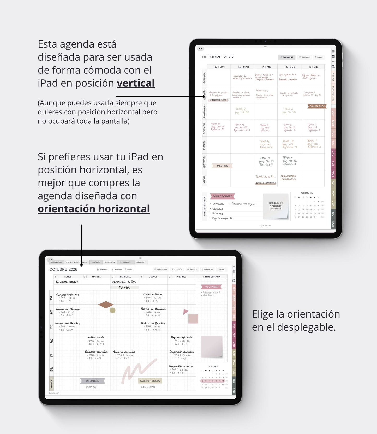 Agenda digital para profes 2026-2027 - Versión vertical