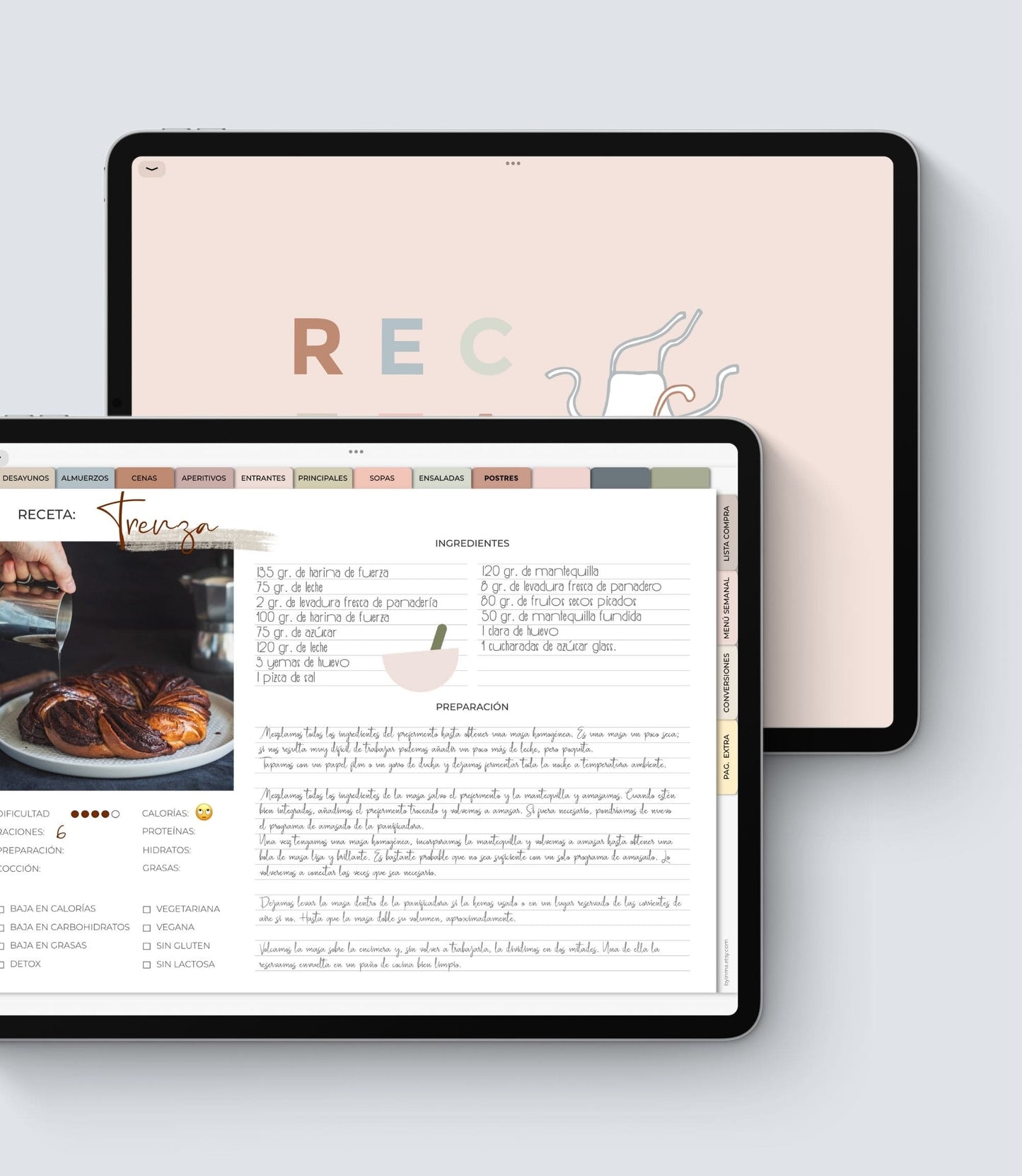Cuaderno de recetas digital para iPad y iPhone – HardPeach