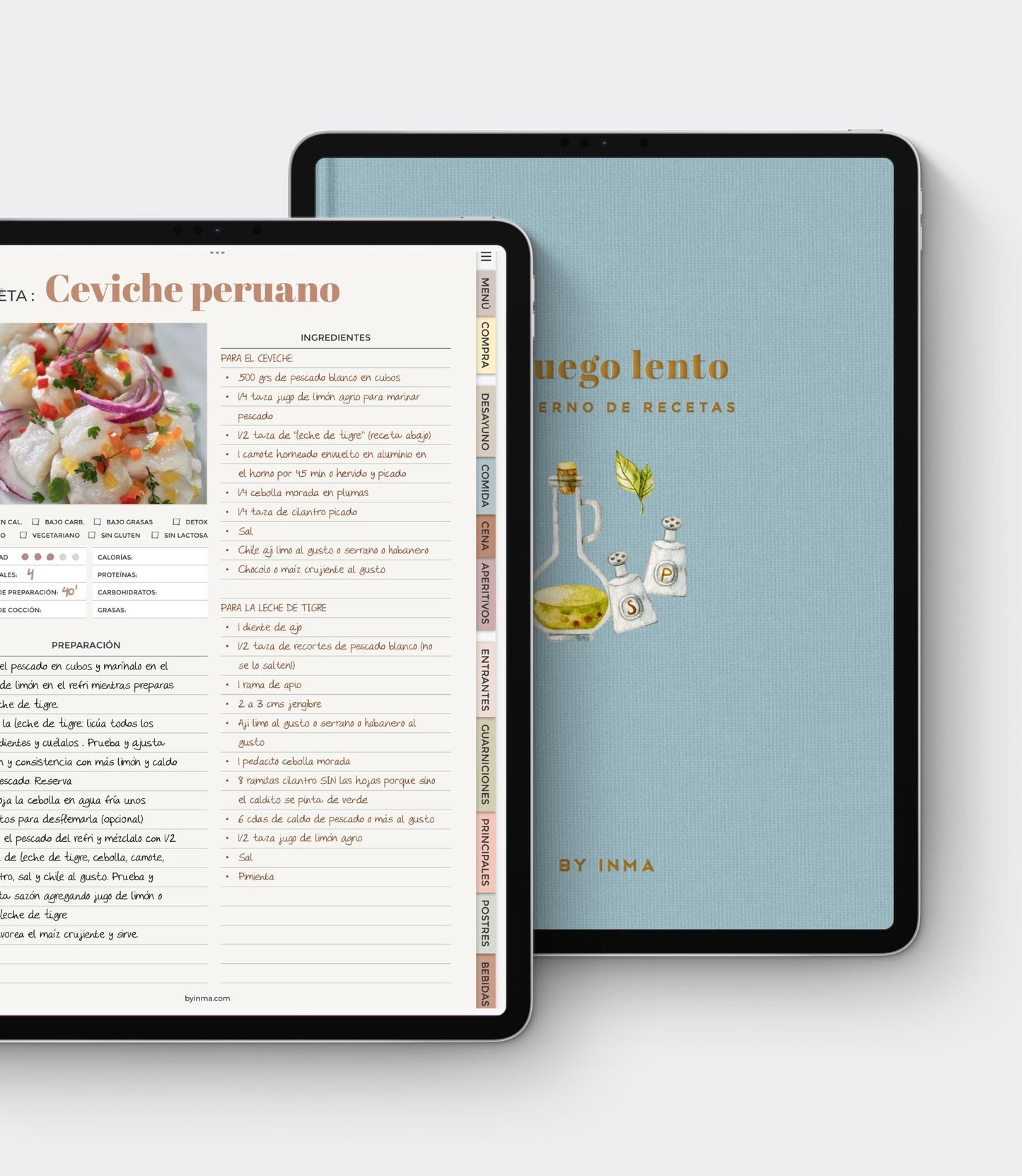 Cuaderno de recetas digital
