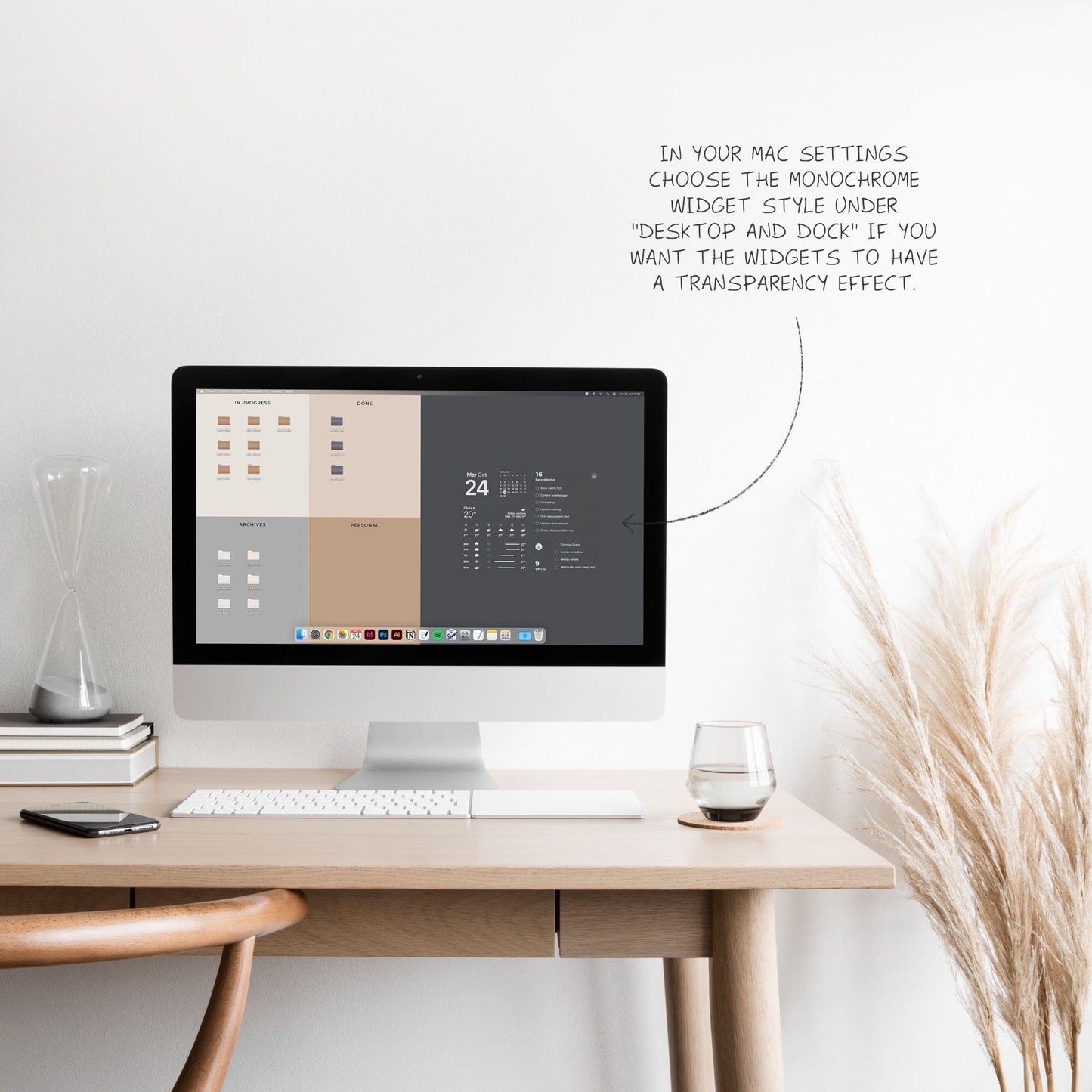 Desktop organizer wallpapers