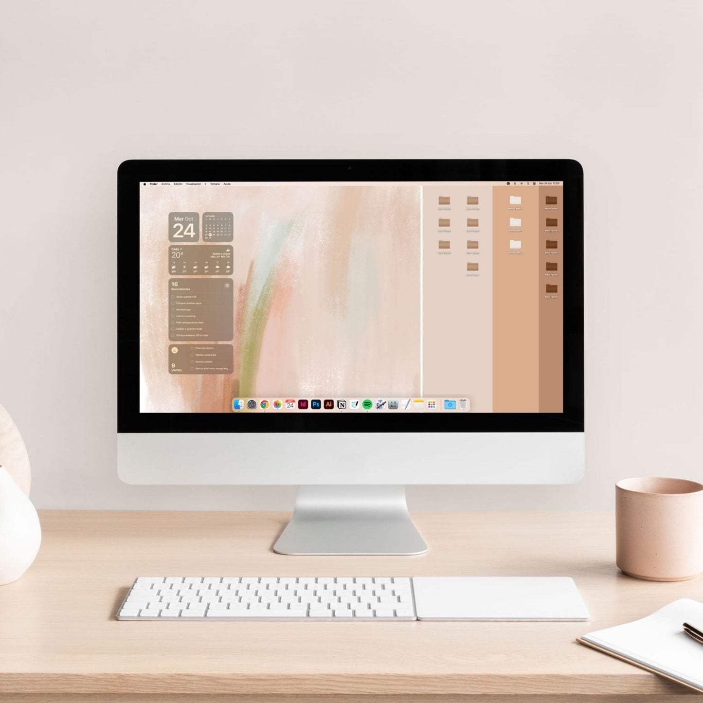 Desktop organizer wallpapers