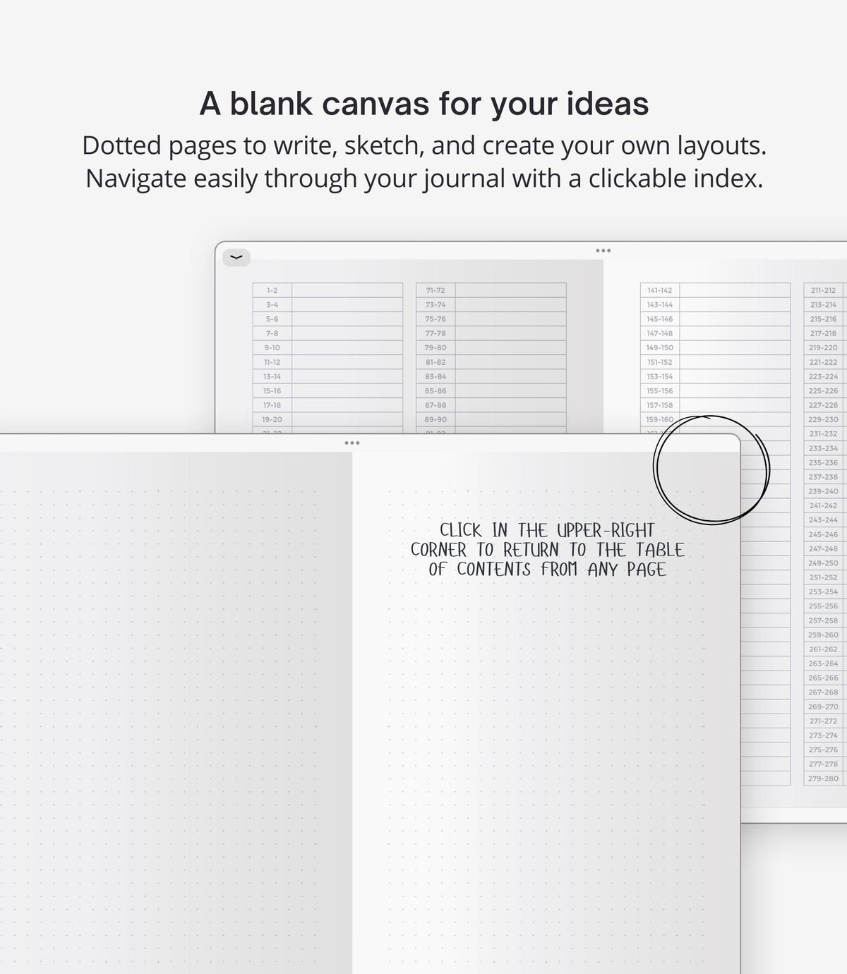 Digital bullet journal