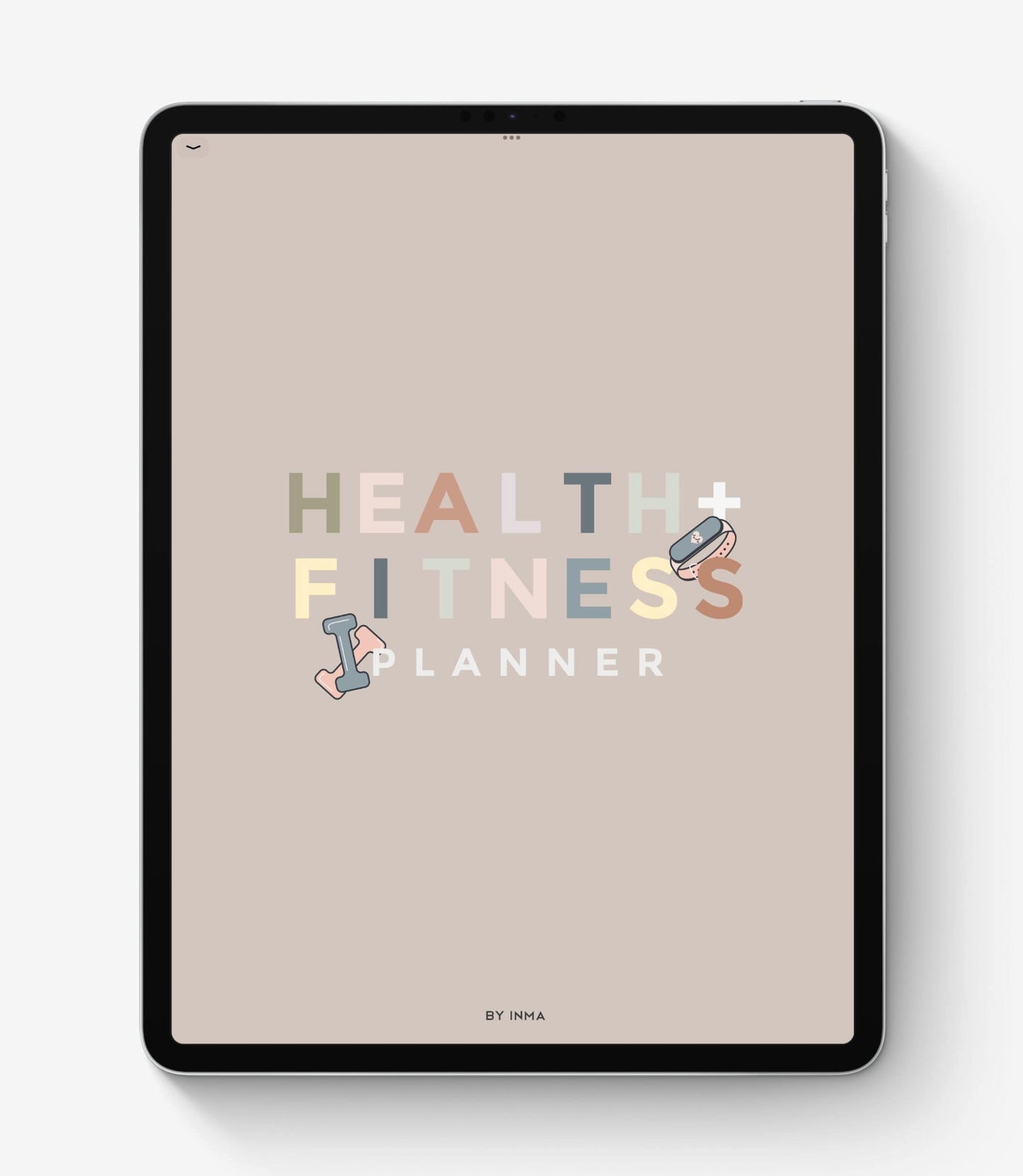 Digital health and fitness planner - Portrait version
