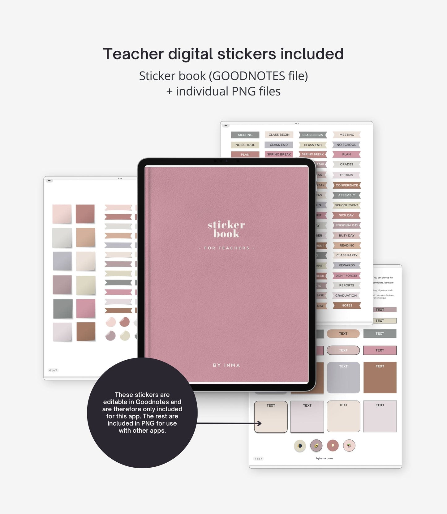 Digital lesson planner book