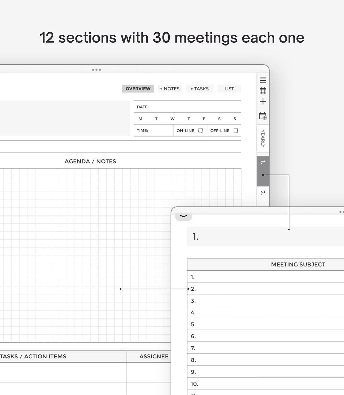 Cuaderno digital para notas de reuniones