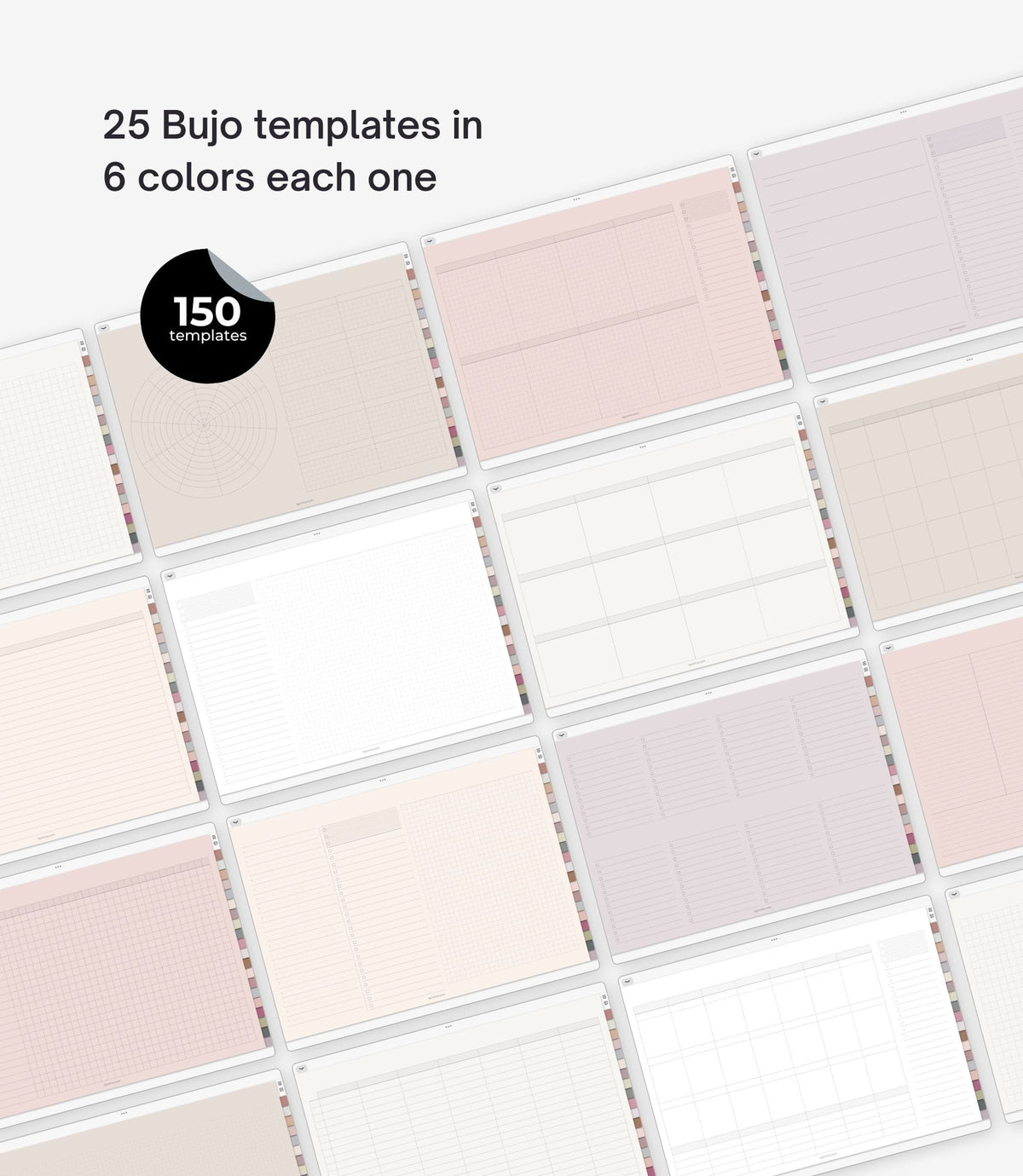 Digital notebook - 20 tabs (Landscape version)