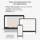 Digital notebook - 20 tabs (Landscape version)