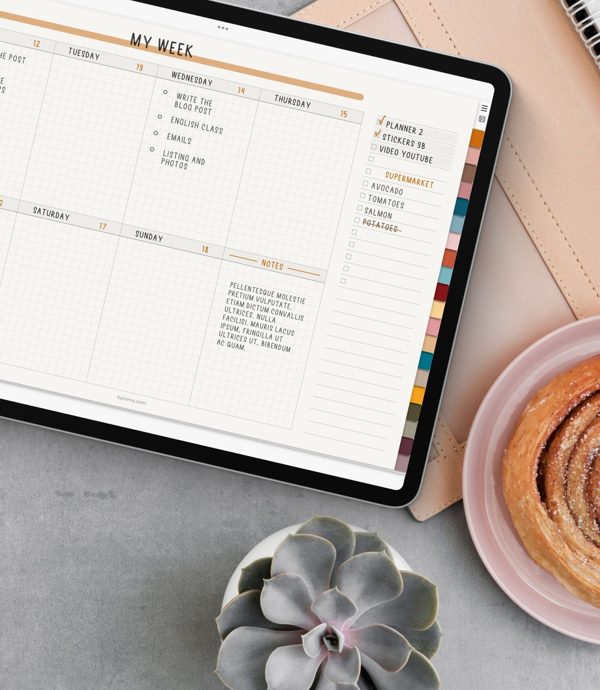 Digital notebook - 20 tabs (Landscape version)