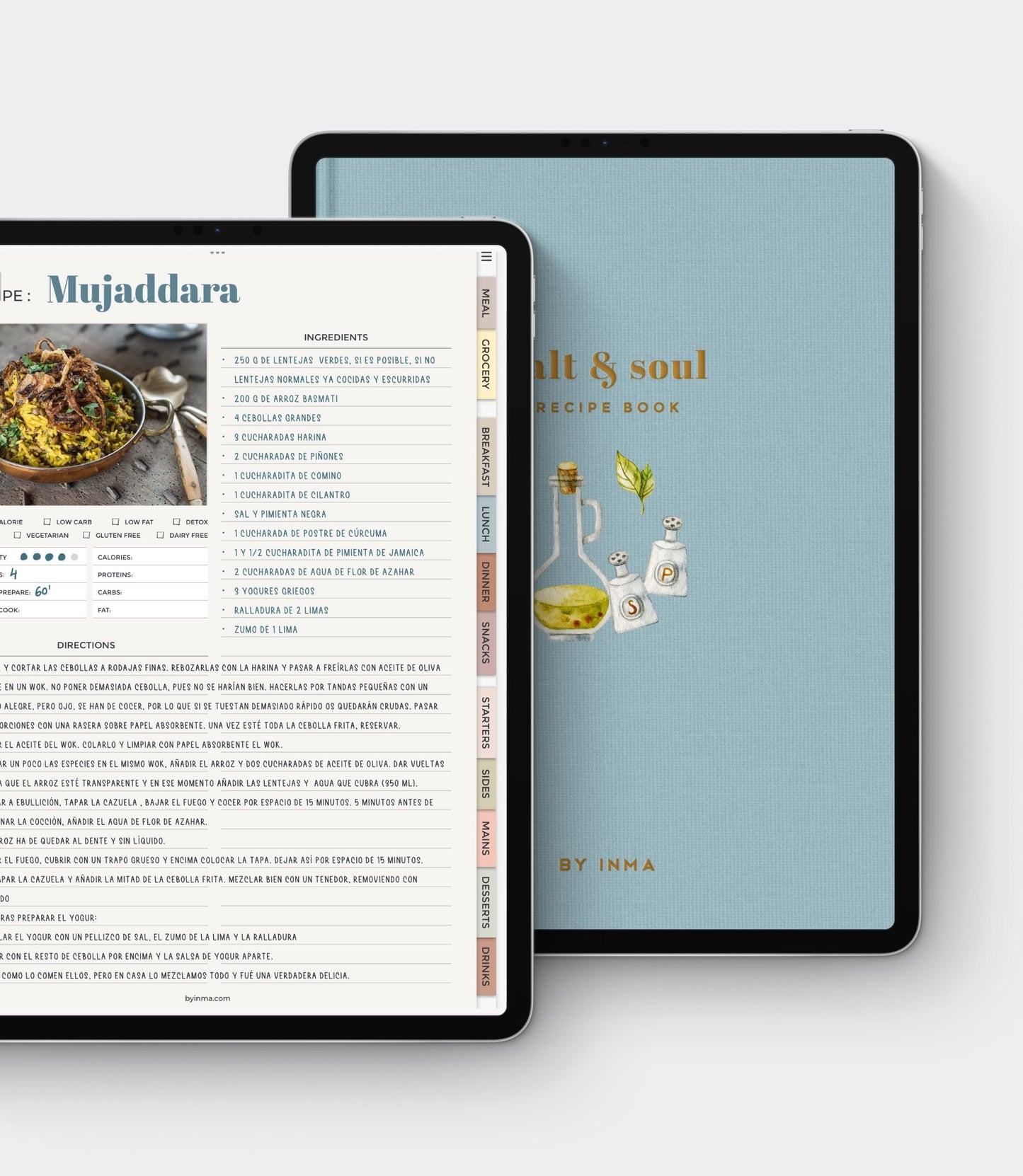 Cuaderno de recetas digital