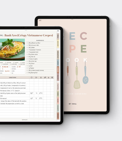 Digital recipe journal for food processors