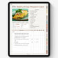 Digital recipe journal for food processors