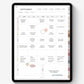 Undated digital planner for teachers - Portrait version
