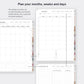 Undated digital planner for teachers - Portrait version