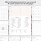 Undated digital planner for teachers - Portrait version