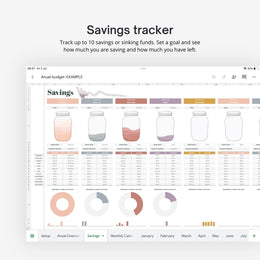 Plantilla de Google Sheets anual para finanzas personales – By Inma