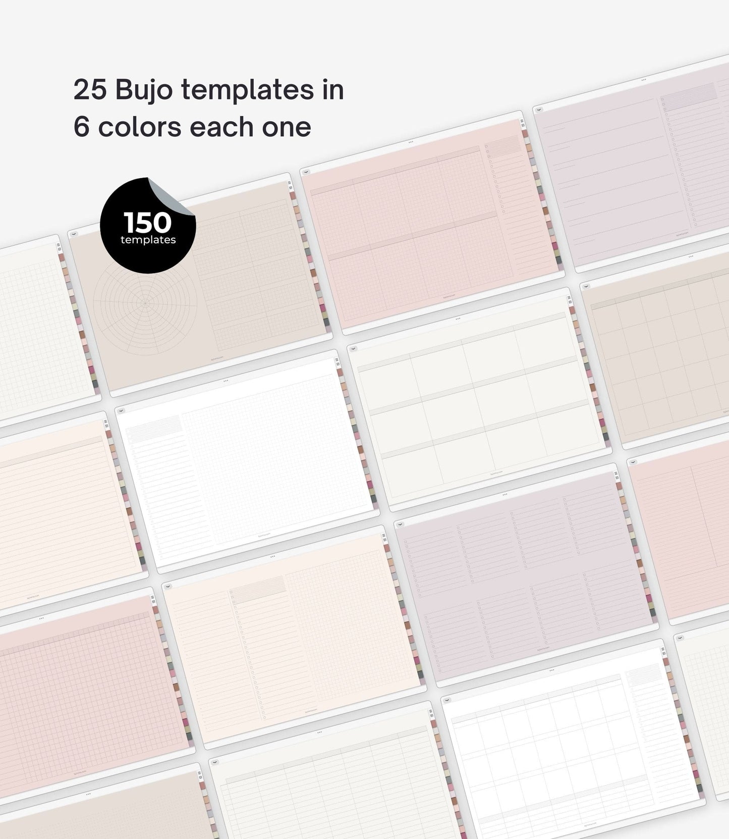 Cuaderno digital - 20 pestañas (Versión horizontal)