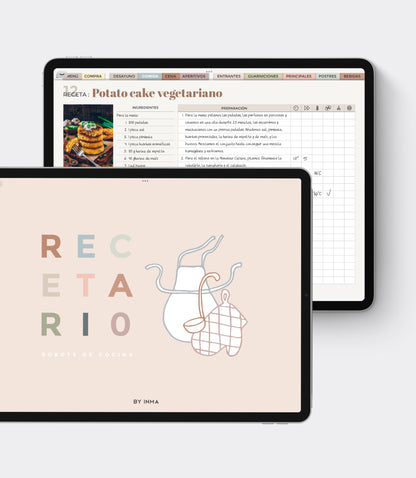 Cuaderno de recetas digital para robots de cocina