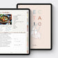 Digital recipe journal for food processors