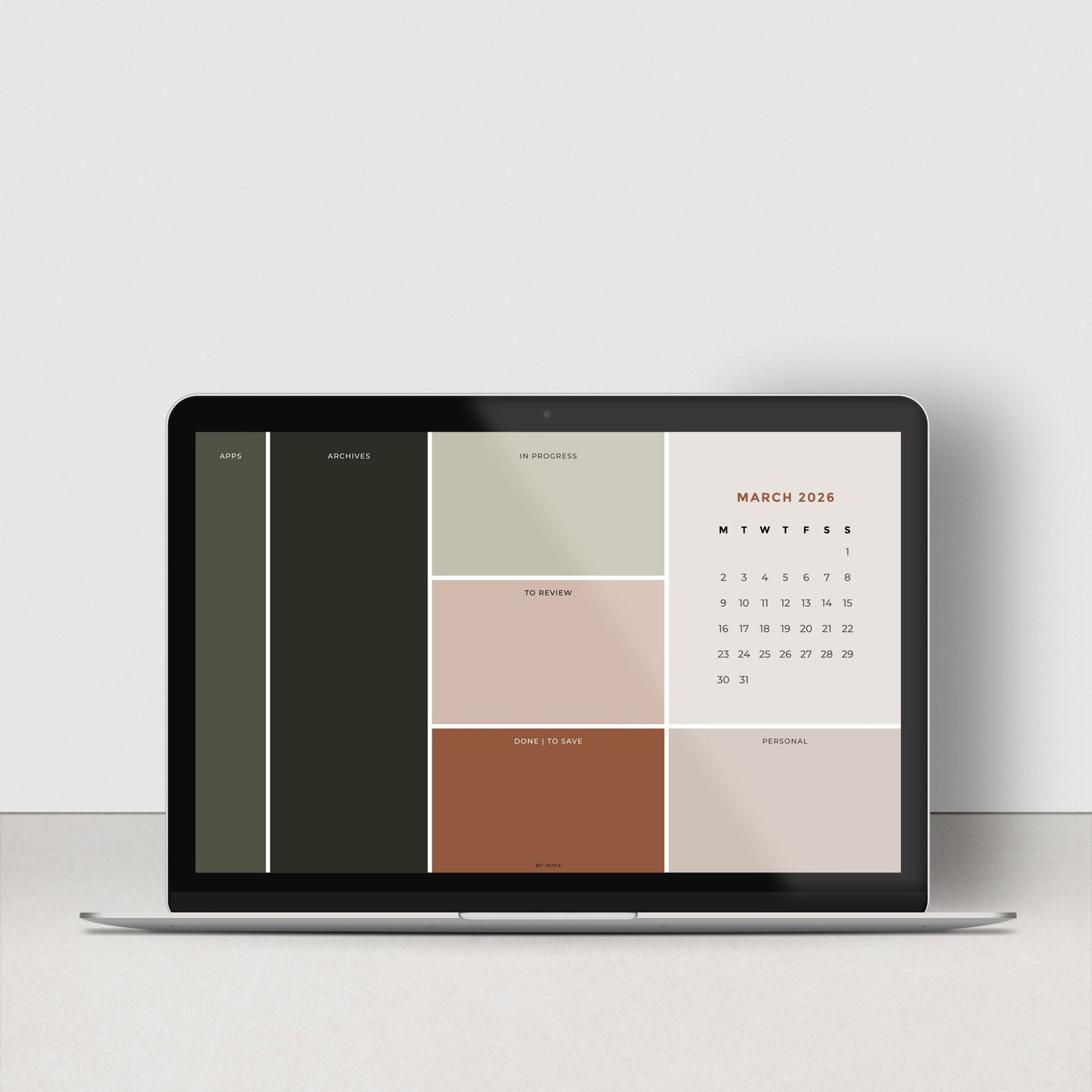 Desktop organizer wallpaper 2026