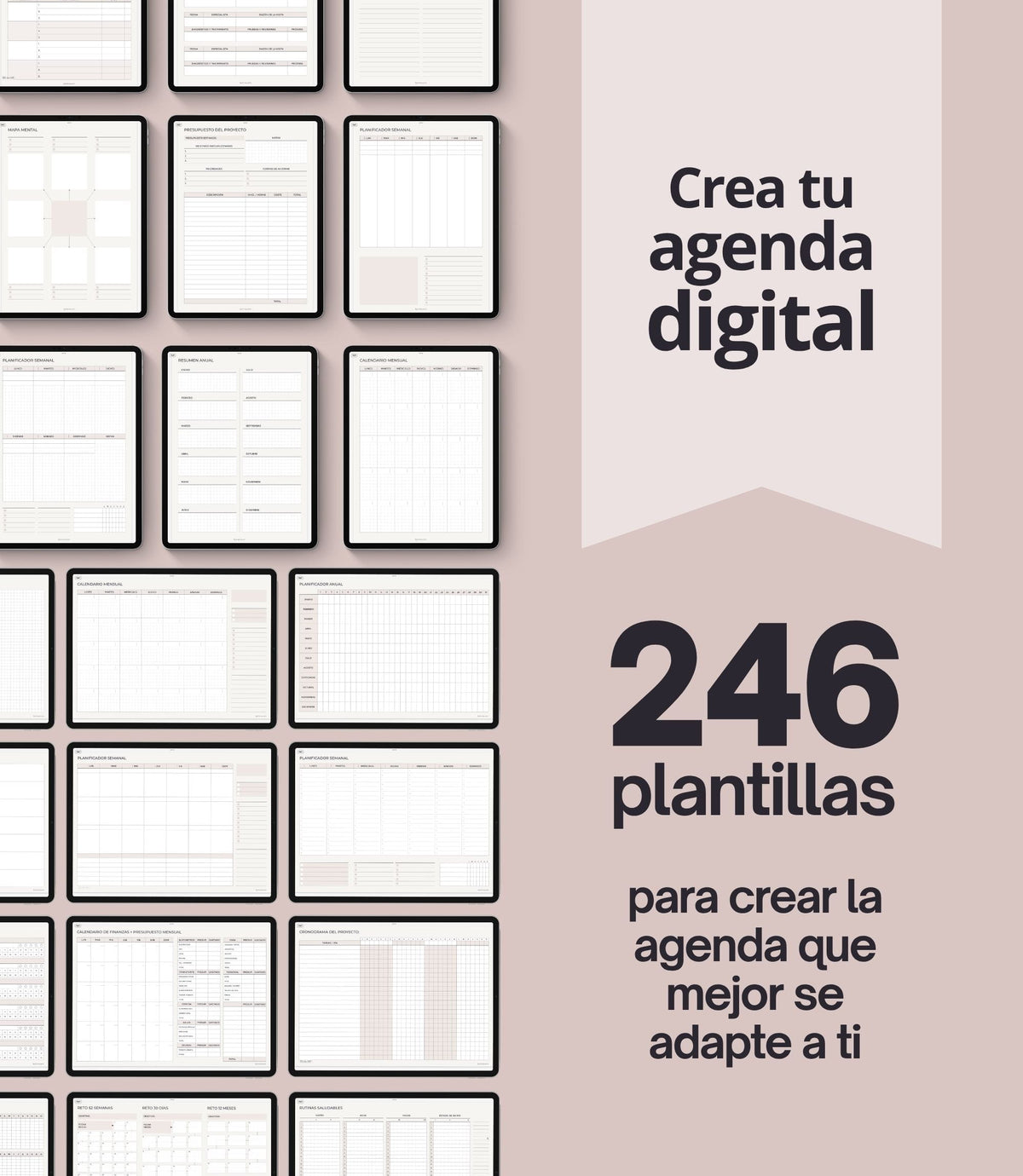 Kit de plantillas para agenda digital