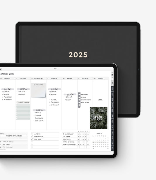 Simple digital planner 2025