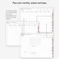 Undated digital planner for teachers - Landscape version