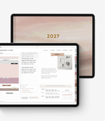 2027 digital planner - Landscape version