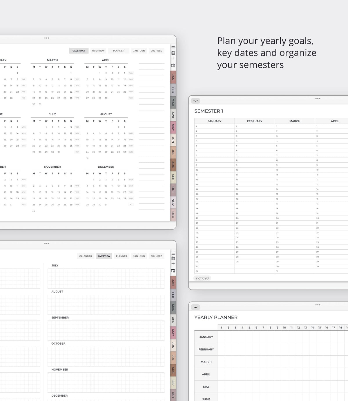 2027 digital planner - Landscape version