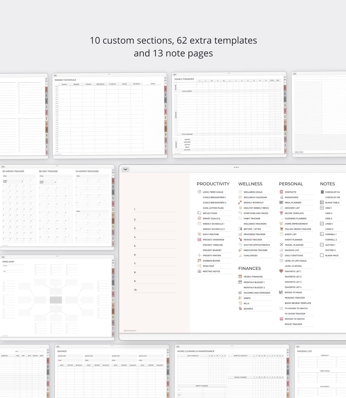 2027 digital planner - Landscape version