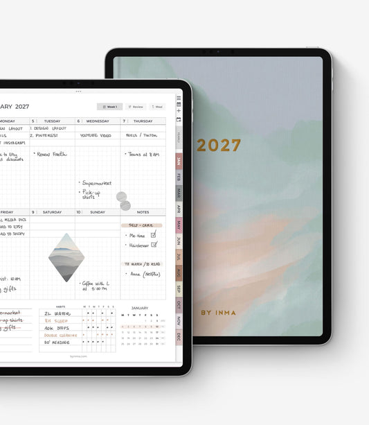 2027 digital planner - Portrait version