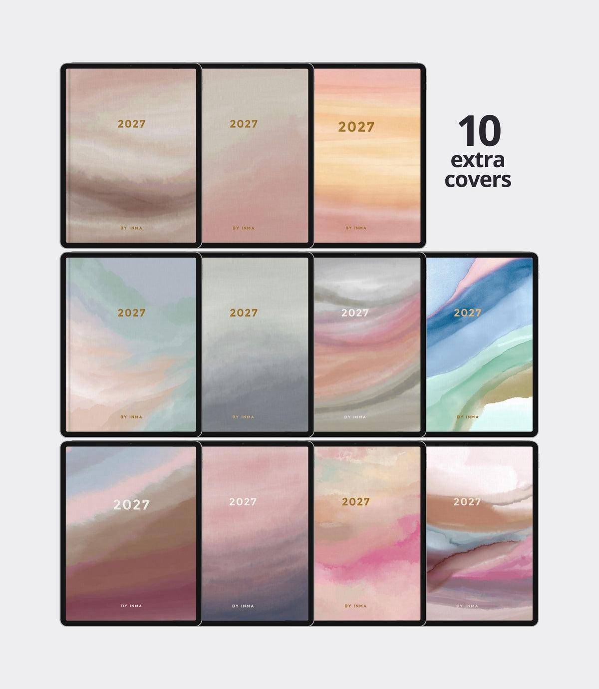 2027 digital planner - Portrait version