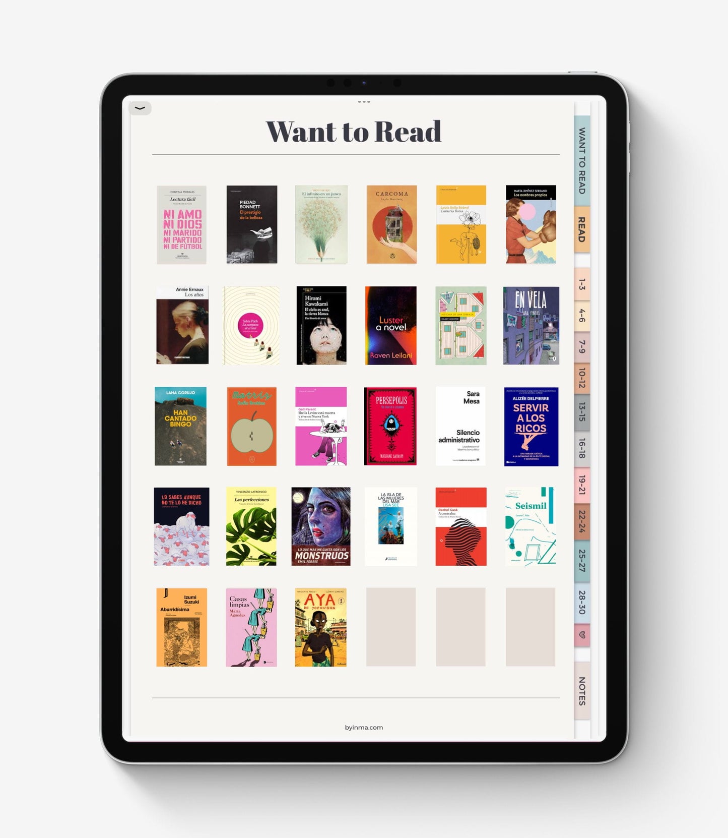 Cuaderno de lecturas digital - Versión básica