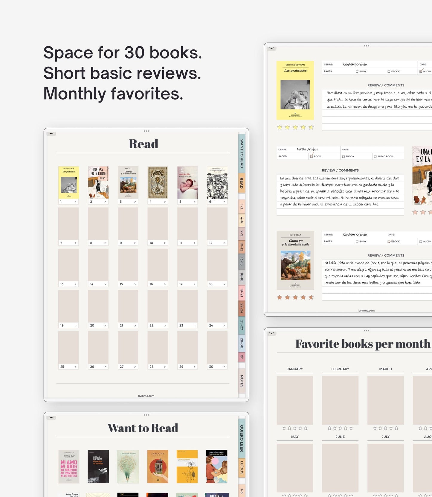 Cuaderno de lecturas digital - Versión básica