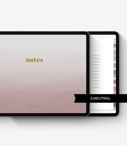 Cuaderno digital - 20 pestañas (Versión horizontal)