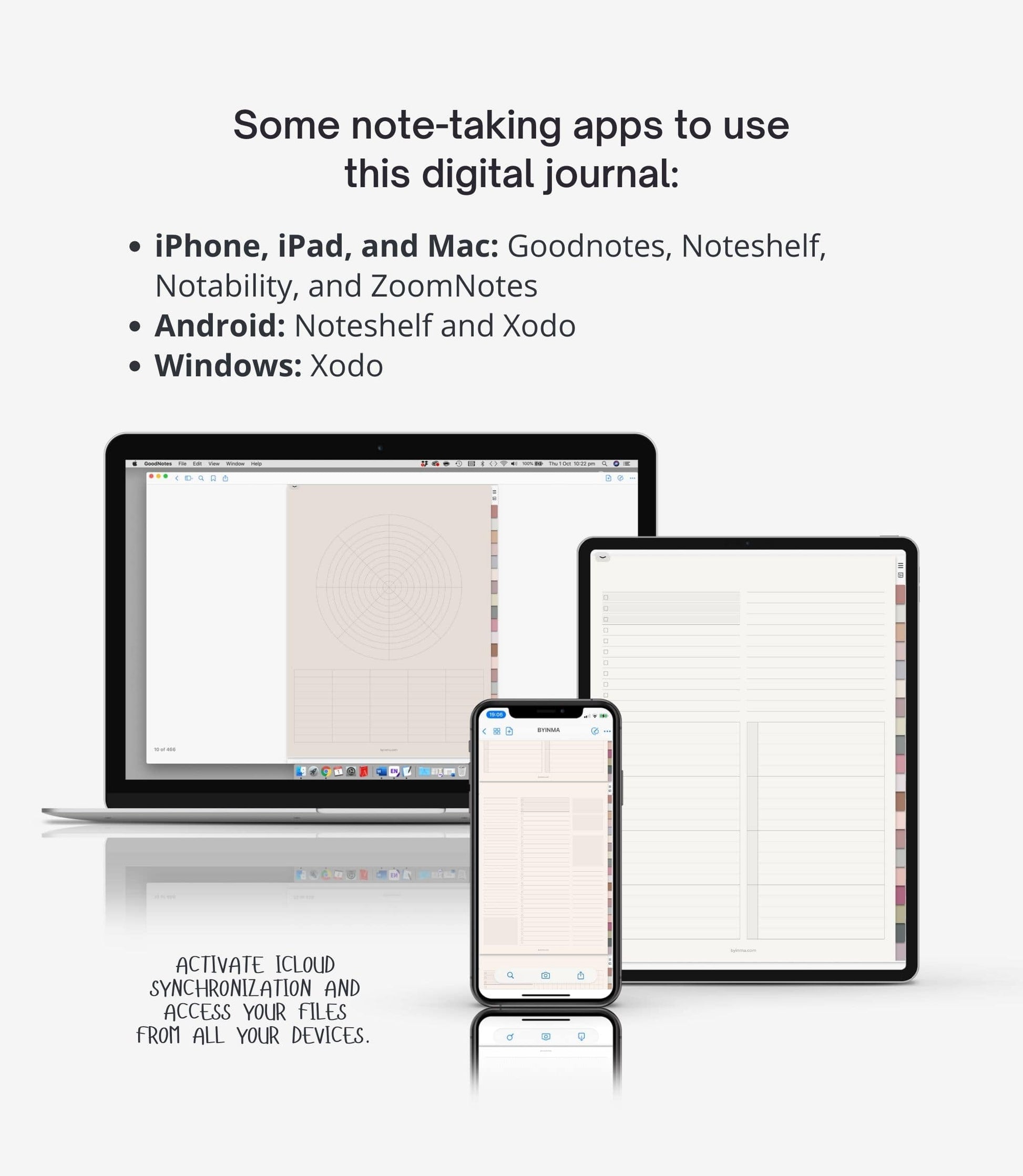 Cuaderno digital para iPad con 20 pestañas - BY INMA – By Inma